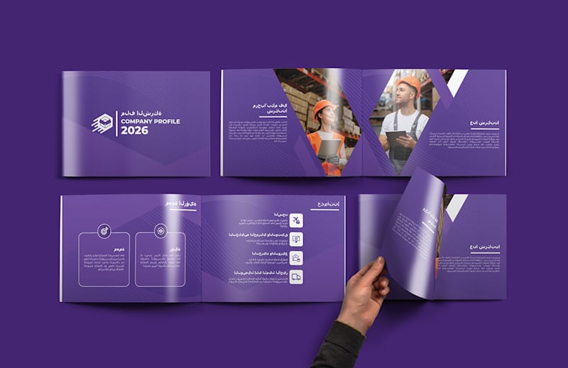 Cover image for Logistic Company Profile Design | Landscape Brochure