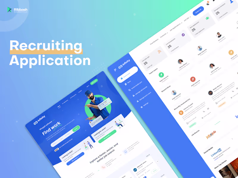 Cover image for Recruiting Application UI/UX