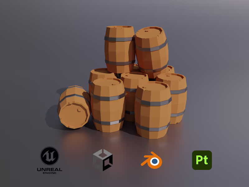 Cover image for Low Poly 3D Game Assets Modeling