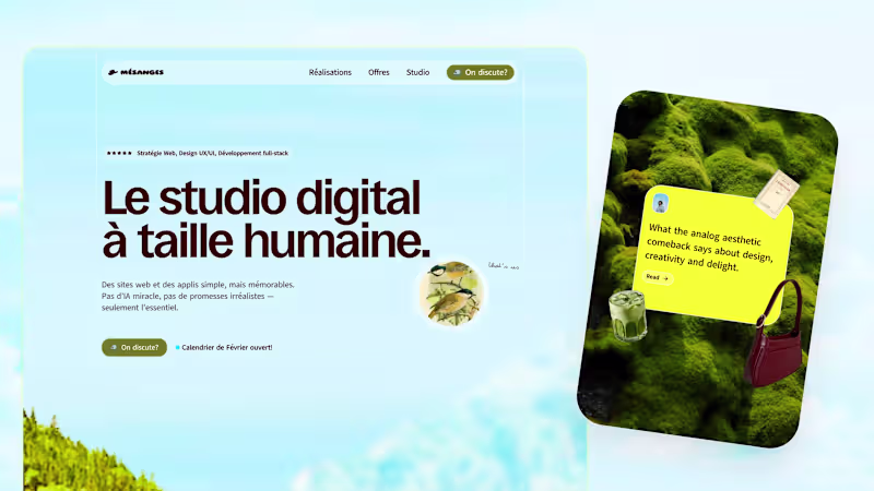 Cover image for Landing page for the french