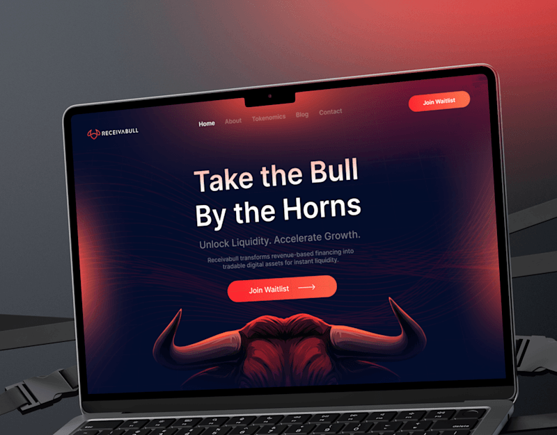 Cover image for RECIEVABULL WEBSITE UI DESIGN
