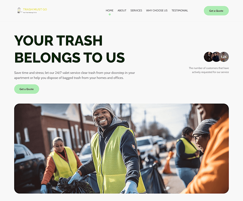 Cover image for Eco-Friendly Waste Management Services for TMG