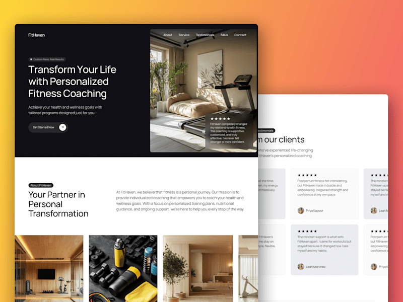 Cover image for FitHaven – Personalized Fitness & Wellness Coaching