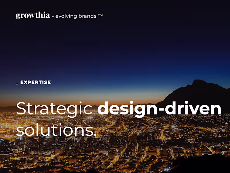 Cover image for Growthia: Brand + Web Design