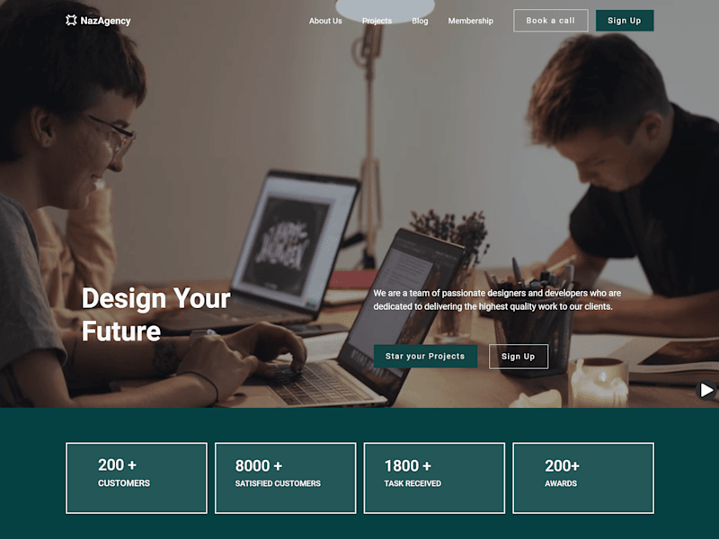 Cover image for NazAgency- Digital web agency(concept)