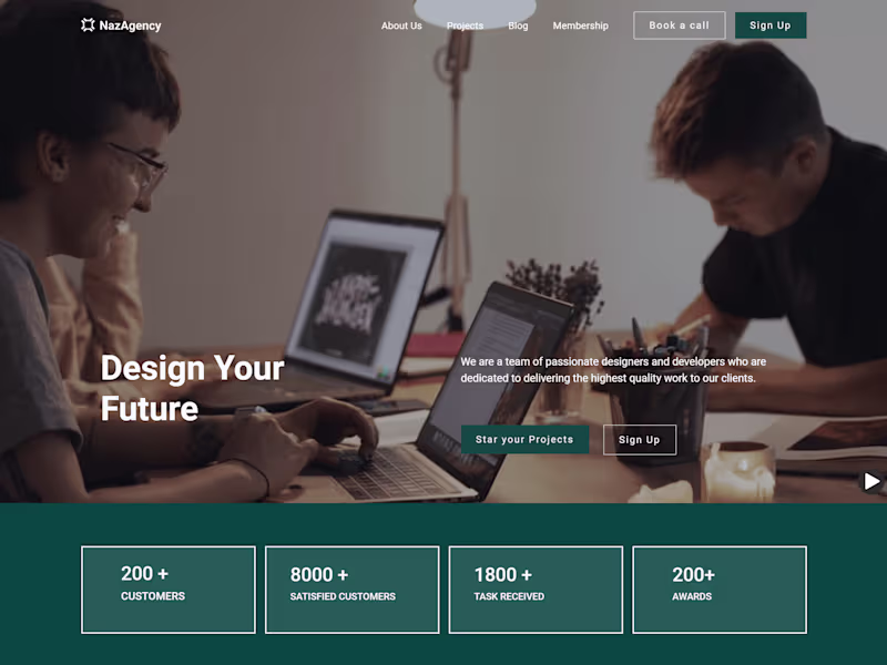 Cover image for NazAgency- Digital web agency(concept)