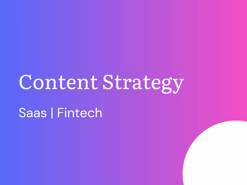 Cover image for Content Strategy for Startups & Small Businesses