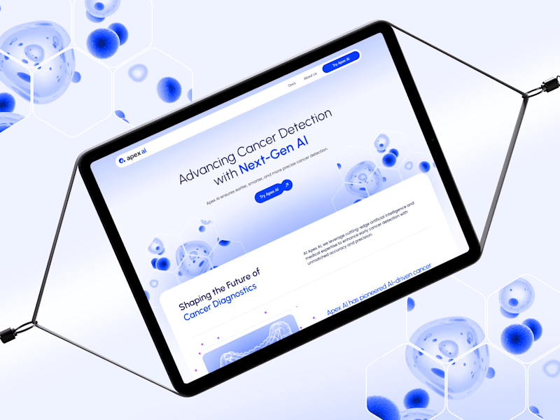 Cover image for Website UI/UX Design & Webflow Development for Healthcare AI