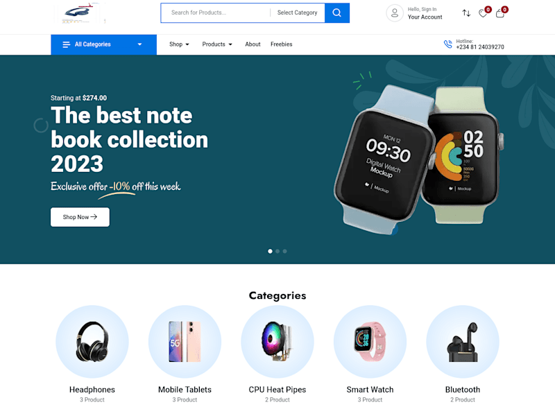 Cover image for E-commerce Frontend Application Development by Oghenenyoreme Ch…
