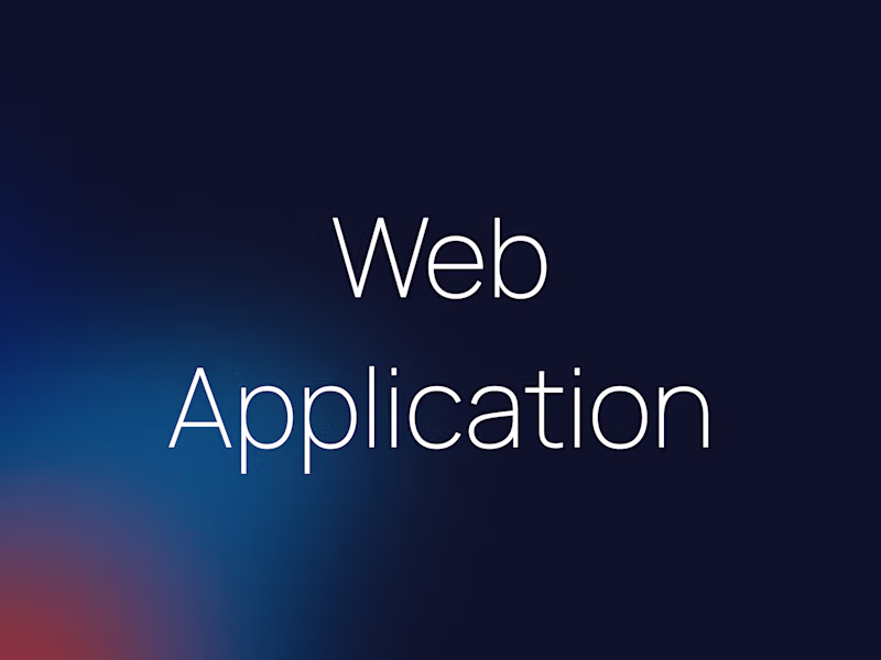 Cover image for Web Application Development