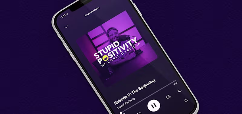Cover image for Stupid Positivity | Spotify Cover & Logo
