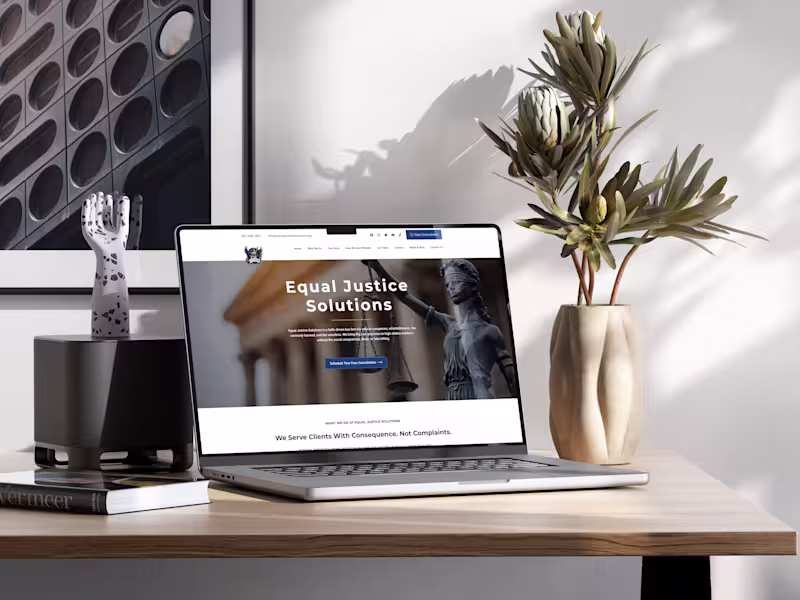 Cover image for Equal Justice Solutions Website Development