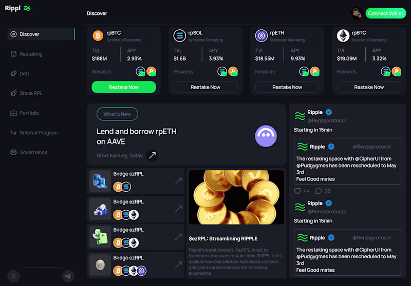 Cover image for Rippl — Web3 Restaking Dashboard