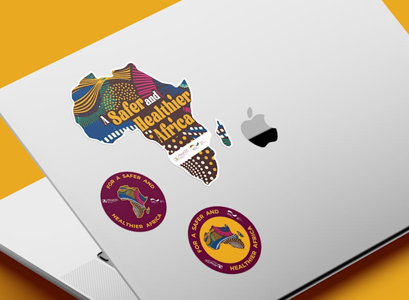 Cover image for Computer Sticker Designs for The Africa CDC