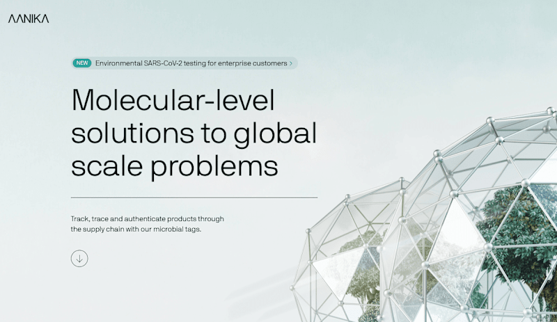 Cover image for Aanika Biosciences: Messaging/brand strategy, web copy