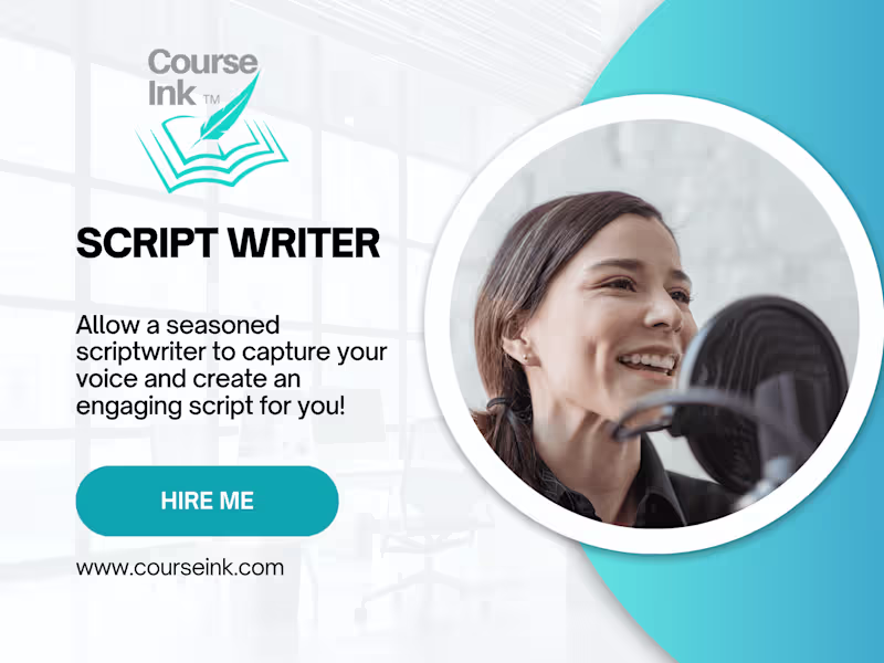 Cover image for Scriptwriting for Education, Podcasts, or Presentations