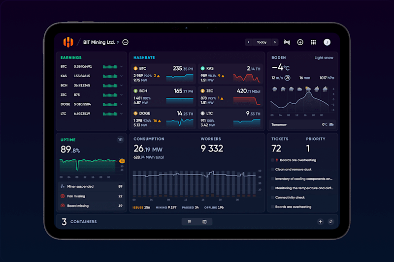 Cover image for Hiveon / B2B SaaS / Operating system for ASICs