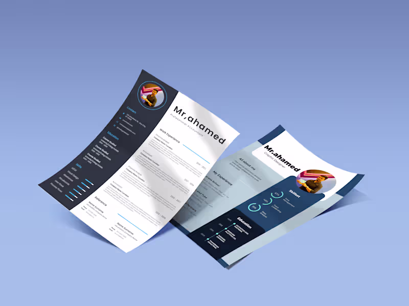 Cover image for i will design modern resume designs