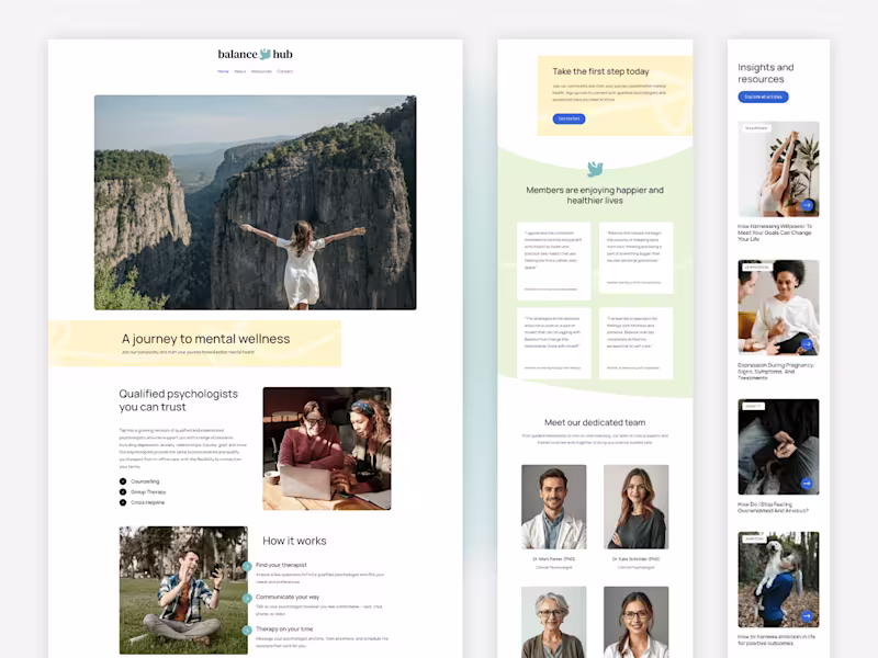 Cover image for Balance Hub — Accessible Therapy  with WordPress