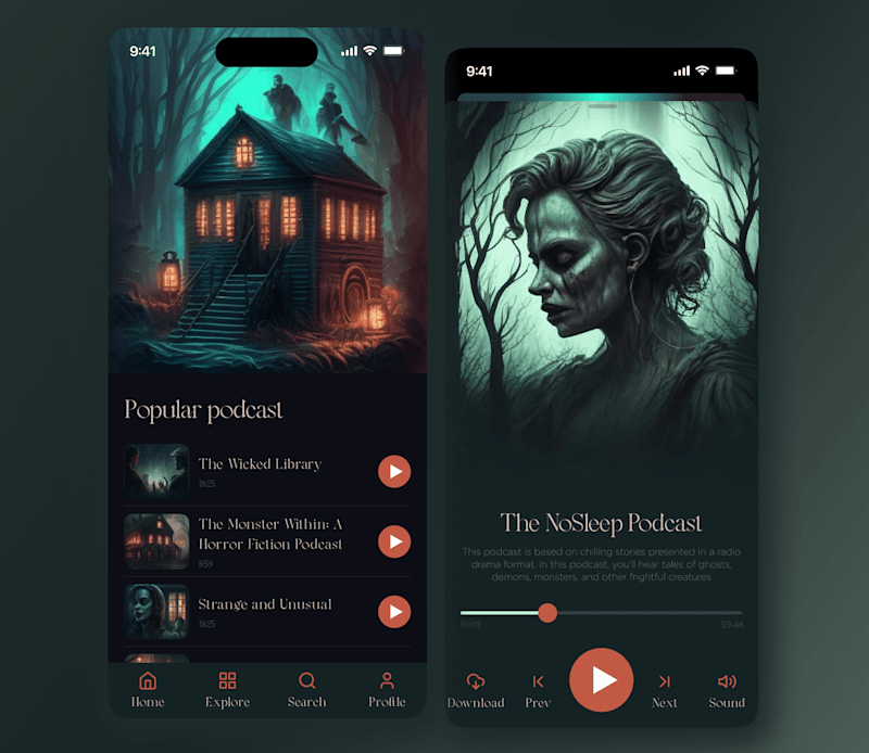 Cover image for Bringing Terror to Life: A Mobile App for Horror Podcasts