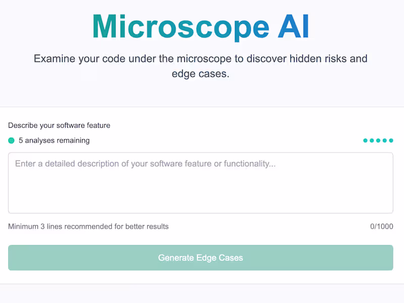Cover image for Microscope AI