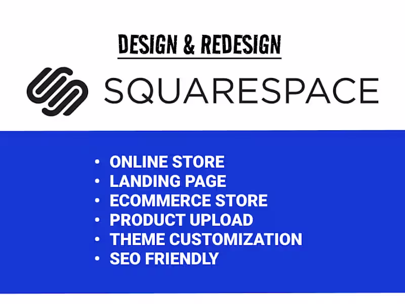 Cover image for  Creative squarespace website design and redesign