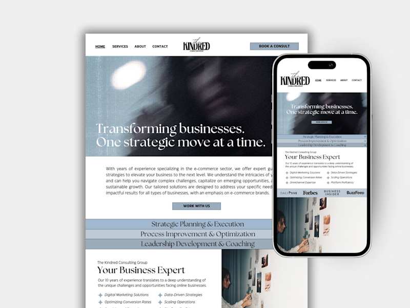 Cover image for Website Design for The Kindred Consulting Group