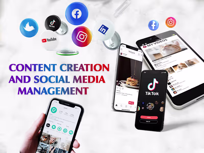 Cover image for Social media management and content creation services 