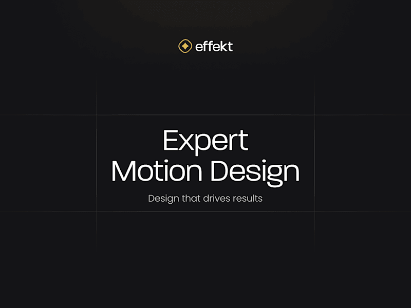 Cover image for Expert Motion Design and Animation for your product/service