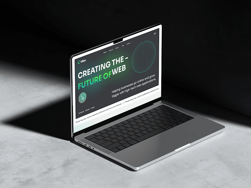 Cover image for Ollyo Website Homepage Redesign 