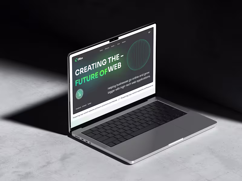 Cover image for Ollyo Website Homepage Redesign 
