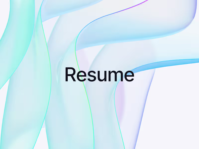 Cover image for Resume