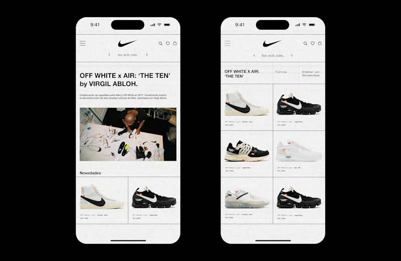 Cover image for NIKE X OFF WHITE - CONCEPT HERO SECTION