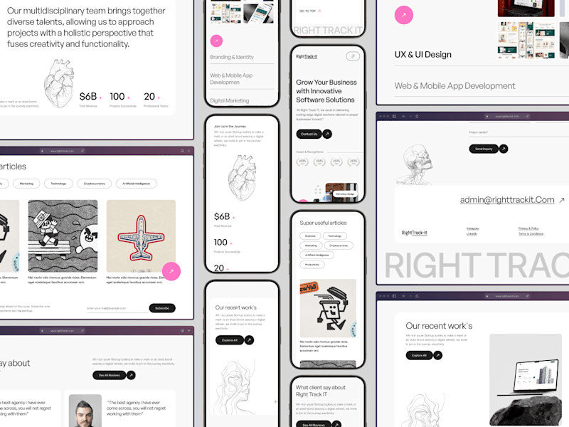 Cover image for Creating a Modern and Intuitive Website for a Creative Agency