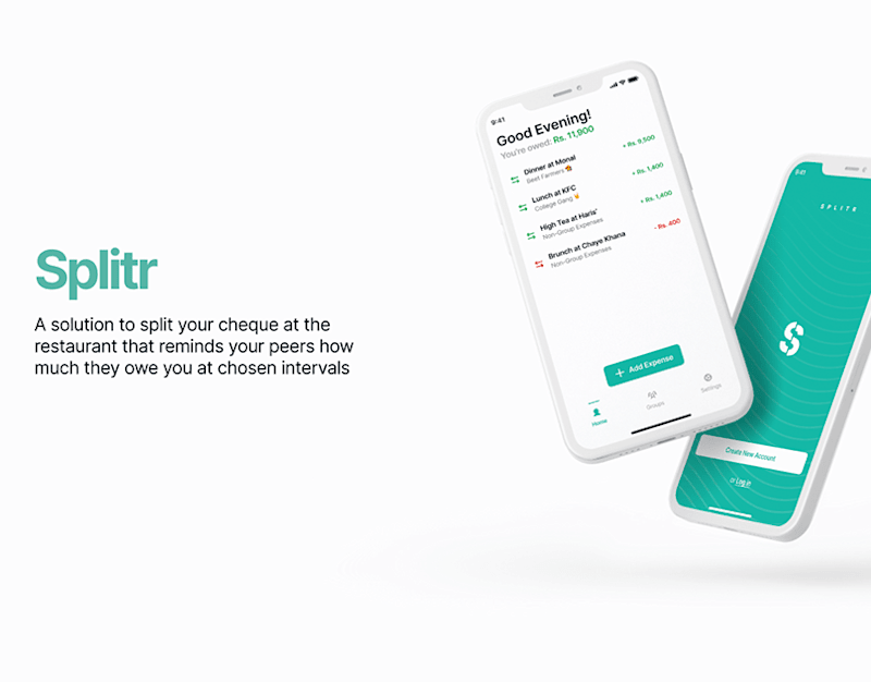 Cover image for Splitr – Split Checks & Track Expenses