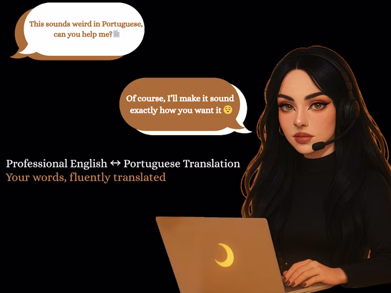 Cover image for Professional English-Portuguese Translation 