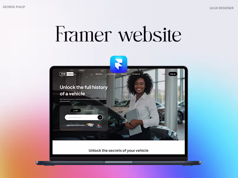 Cover image for Framer Website – Design & Development