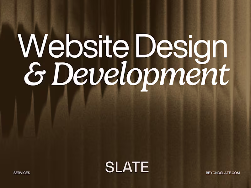Cover image for Website Design & Development