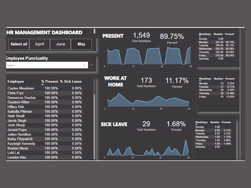 Cover image for HUMAN RESOURCES DASHBOARD