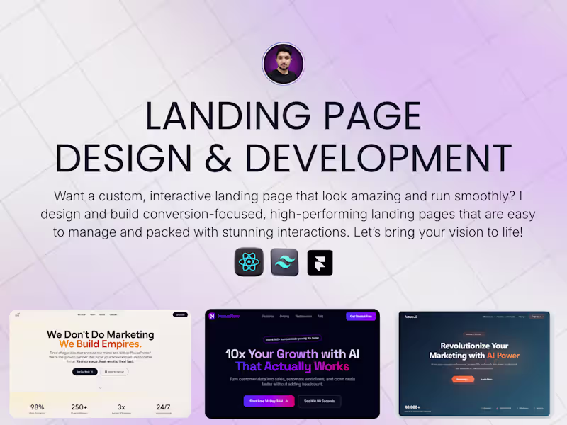 Cover image for High-Converting Landing Page Design & Development