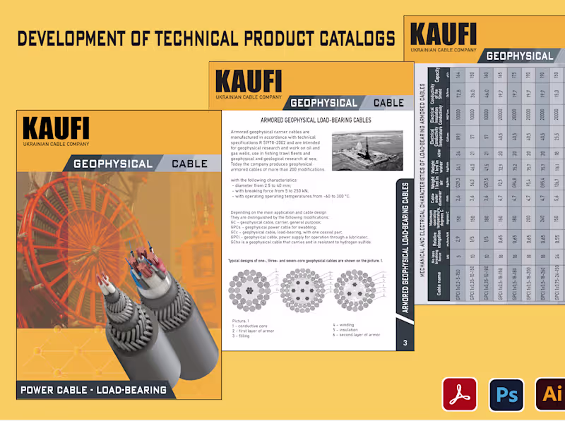 Cover image for I will design a technical product catalog, manual, datasheet