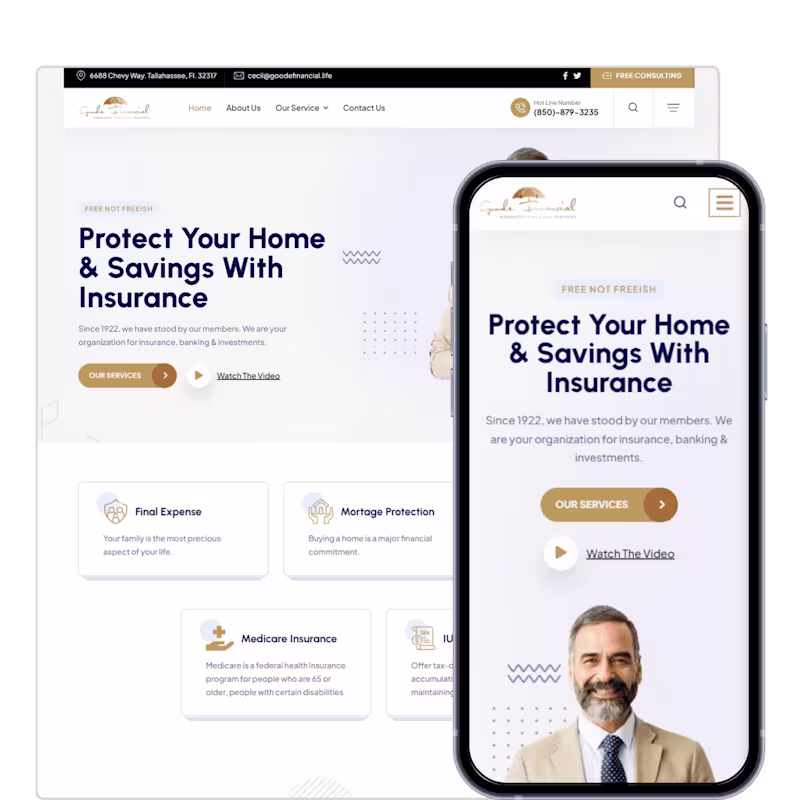 Cover image for WordPress Insurance Company Website Development