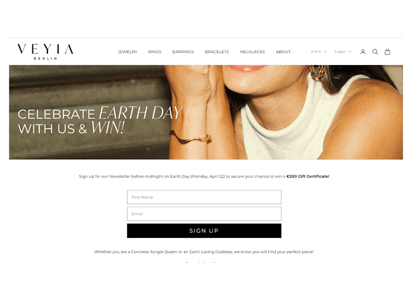 Cover image for Landing Page/Lead Magnet for VEYIA Berlin