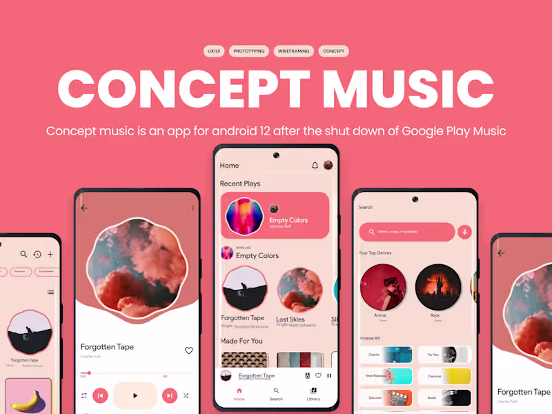 Cover image for Android 12 Music App | App Design