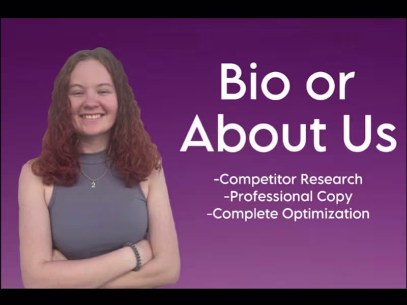 Cover image for 500 Word Bio or About Us