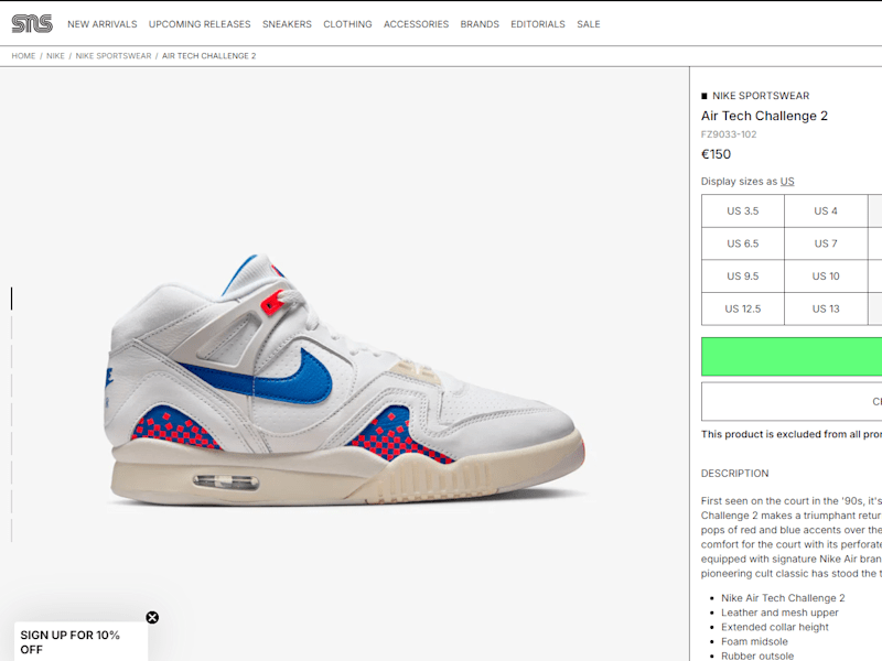 Cover image for Sneakers and curated Streetwear