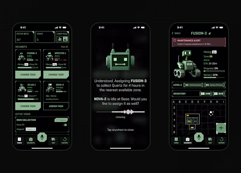 Cover image for Hexabot: Lunar Resource Management App