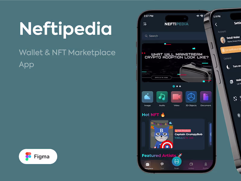 Cover image for Neftipedia - Wallet & NFT Marketplace App