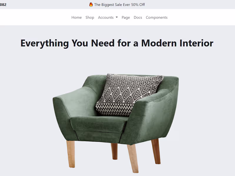 Cover image for Interior E-commerce website