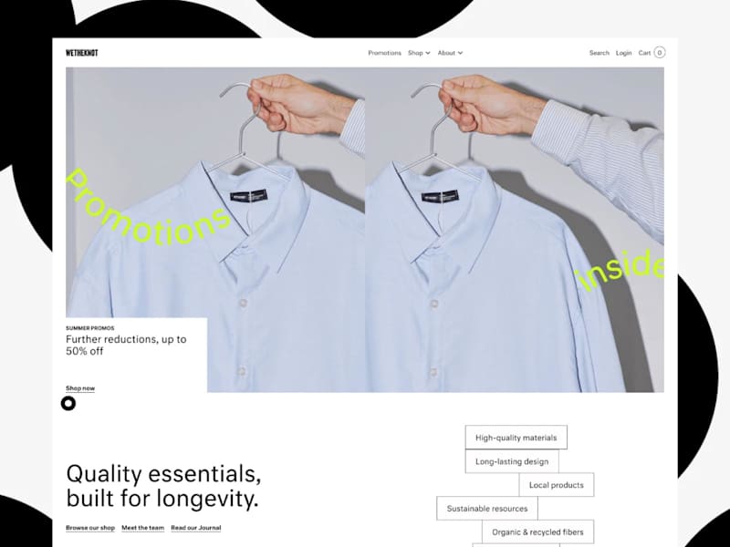 Cover image for A fast website for slow fashion
